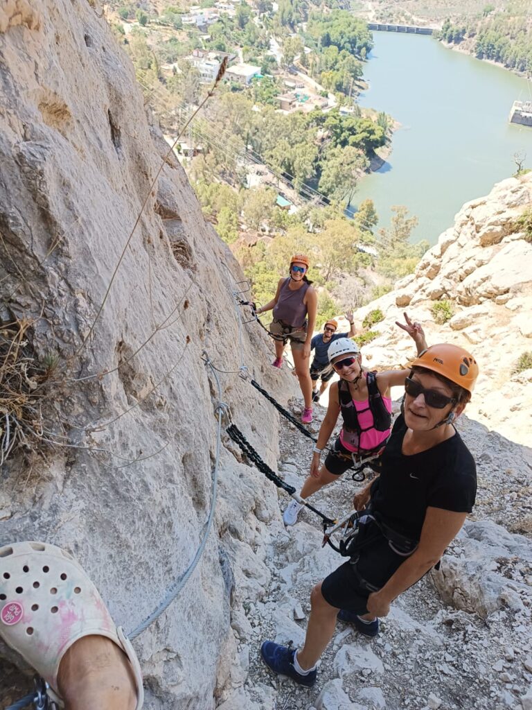Multi activity - Climbing group in El Chorro, southern Spain.